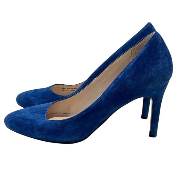 Cole Haan Grand Os Blue Suede Heel Women's Pumps Size 7 - Picture 9 of 9